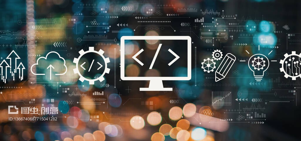 模糊城市燈光的網(wǎng)絡開發(fā)概念