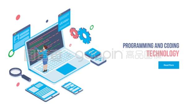 網(wǎng)頁(yè)開(kāi)發(fā)者在筆記本電腦上用智能手機(jī)演示